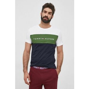 Tričko Tommy Hilfiger pánske, zelená farba, s potlačou vyobraziť