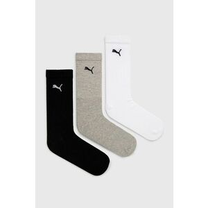 Ponožky Puma (3-pack) šedá farba vyobraziť