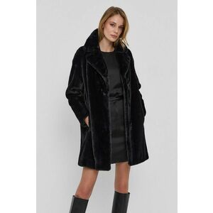 Kabát Twinset dámsky, čierna farba, prechodný, oversize vyobraziť