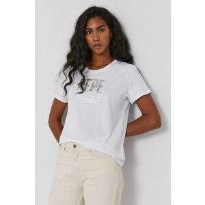Tričko Pepe Jeans Blancas dámske, biela farba vyobraziť