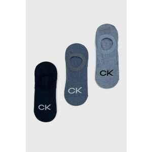 Ponožky Calvin Klein (3-pak) pánske, tmavomodrá farba vyobraziť