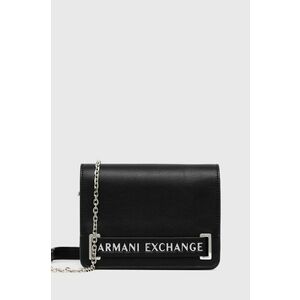 Kabelka Armani Exchange čierna farba vyobraziť