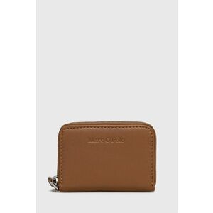 Kožená peňaženka Marc O'Polo dámska, hnedá farba vyobraziť