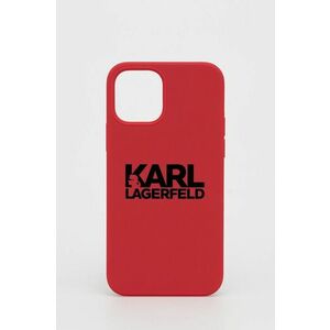 Puzdro na mobil Karl Lagerfeld iPhone 12/12 Pro červená farba vyobraziť