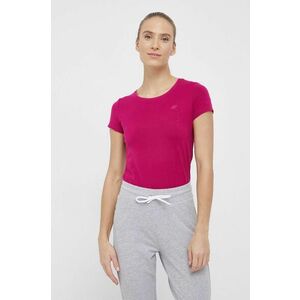 Tričko 4F dámske, ružová farba vyobraziť