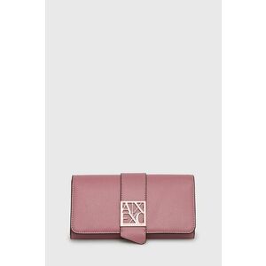 Peňaženka Armani Exchange dámska, ružová farba vyobraziť