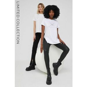 Bavlnené tričko Answear Lab x limitovaná kolekcia NO SHAME biela farba vyobraziť