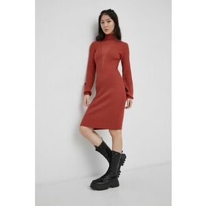 Šaty Vero Moda červená farba, mini, priliehavé vyobraziť
