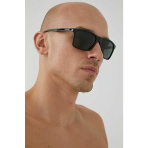 Slnečné okuliare Emporio Armani pánske, čierna farba vyobraziť