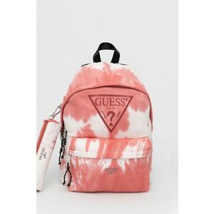 Detský ruksak Guess ružová farba, veľký, vzorovaný vyobraziť