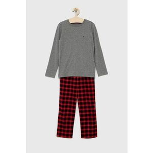 Detské pyžamo Tommy Hilfiger šedá farba, melanžové vyobraziť
