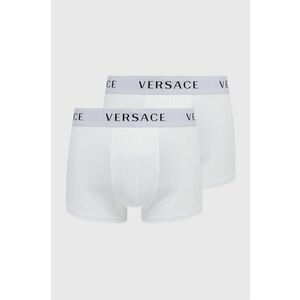 Boxerky Versace (2-pak) pánske, biela farba vyobraziť