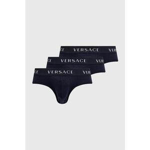 Slipy Versace (3-pak) pánske, tmavomodrá farba vyobraziť
