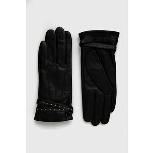 Kožené rukavice Morgan dámske, čierna farba vyobraziť