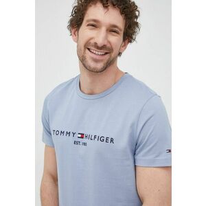 Bavlnené tričko Tommy Hilfiger s nášivkou vyobraziť