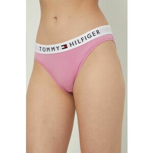 Nohavičky Tommy Hilfiger fialová farba vyobraziť