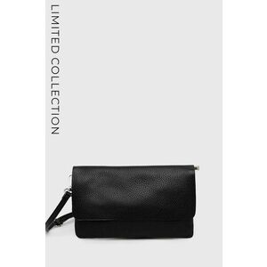 Kožená kabelka Answear Lab x limitovaná kolekcia NO SHAME čierna farba vyobraziť