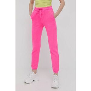 Nohavice UGG dámske, ružová farba, jednofarebné vyobraziť