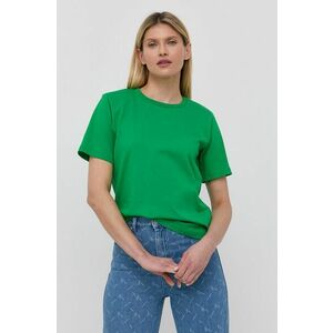 Bavlnené tričko Gestuz zelená farba, vyobraziť