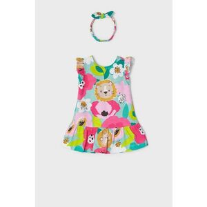 Dievčenské bavlnené šaty Mayoral mini, áčkový strih vyobraziť