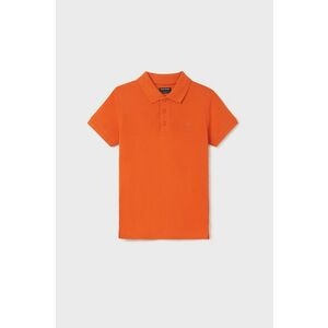 Detská bavlenná polokošeľa Mayoral oranžová farba, jednofarebný vyobraziť