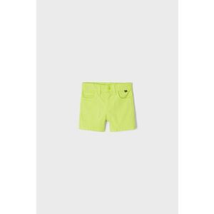 Detské krátke nohavice Mayoral zelená farba, vyobraziť