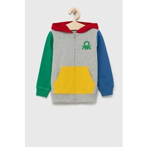 Detská bavlnená mikina United Colors of Benetton jednofarebná vyobraziť