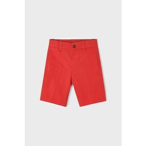 Detské krátke nohavice Mayoral červená farba, vyobraziť