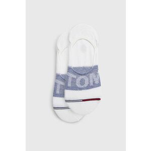 Ponožky Tommy Jeans biela farba vyobraziť