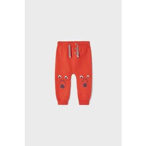 Detské nohavice Mayoral červená farba, s potlačou vyobraziť