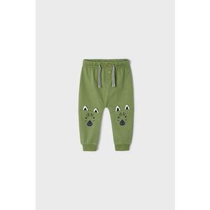Detské nohavice Mayoral zelená farba, s potlačou vyobraziť