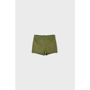 Detské krátke nohavice Mayoral zelená farba, jednofarebné, vyobraziť