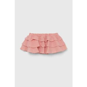 Dievčenská sukňa Jamiks ružová farba, mini, áčkový strih vyobraziť