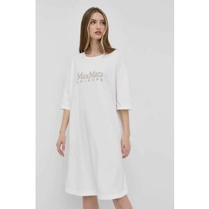 Šaty Max Mara Leisure biela farba, mini, oversize vyobraziť