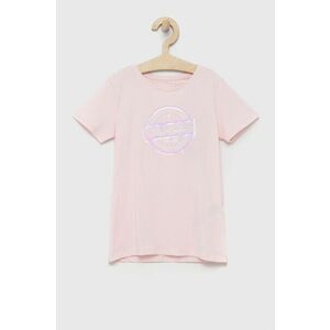 Detské tričko Guess ružová farba, vyobraziť