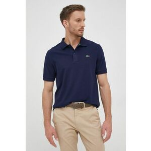 Bavlnené polo tričko Lacoste PH2760-001, tmavomodrá farba, jednofarebné vyobraziť