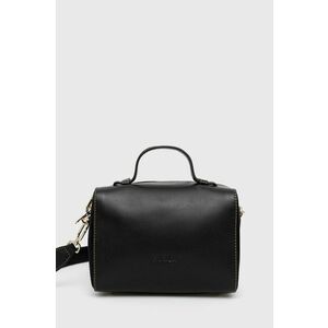 Kožená kabelka Furla čierna farba vyobraziť