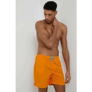 Plavkové šortky Guess oranžová farba vyobraziť