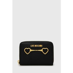 Peňaženka Love Moschino dámsky, čierna farba vyobraziť