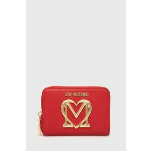 Peňaženka Love Moschino dámsky, červená farba vyobraziť