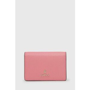 Kožená peňaženka Furla dámsky, ružová farba vyobraziť