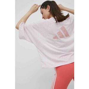 Tričko s dlhým rukávom adidas Performance HE4171 dámsky, ružová farba, vyobraziť