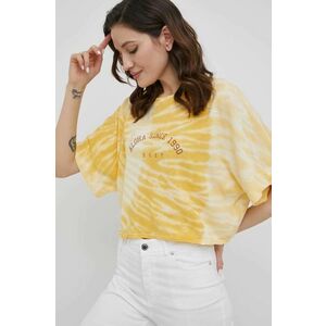 Tričko Roxy dámsky, žltá farba, vyobraziť
