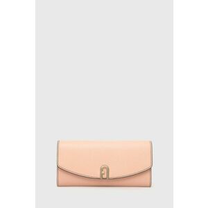 Kožená peňaženka Furla dámska, ružová farba vyobraziť