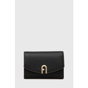 Kožená peňaženka Furla dámska, čierna farba vyobraziť