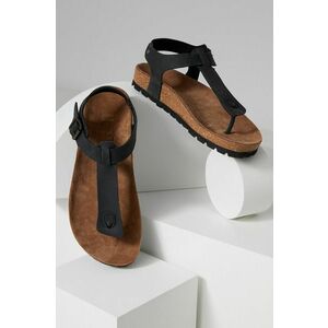 Kožené sandále Answear Lab dámske, čierna farba, vyobraziť