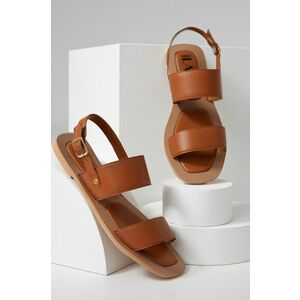Kožené sandále Answear Lab dámske, hnedá farba, vyobraziť