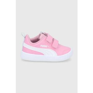 Detské topánky Puma ružová farba vyobraziť