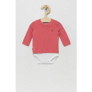 Body pre bábätká Tommy Hilfiger ružová farba vyobraziť