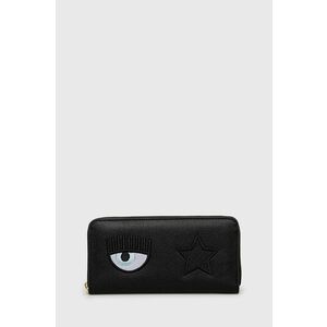 Peňaženka Chiara Ferragni dámsky, čierna farba vyobraziť